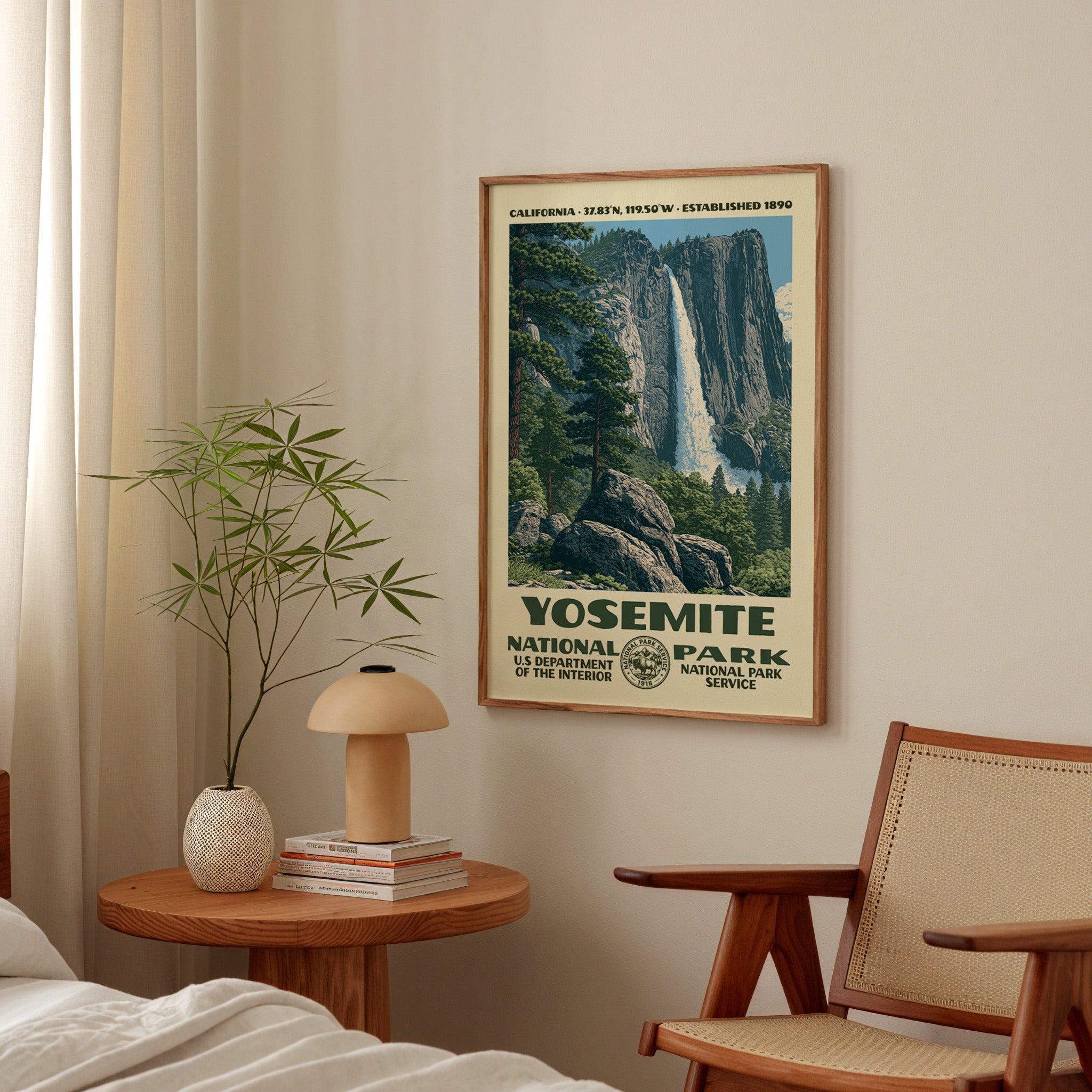 Yosemite National Park Vintage WPA Art