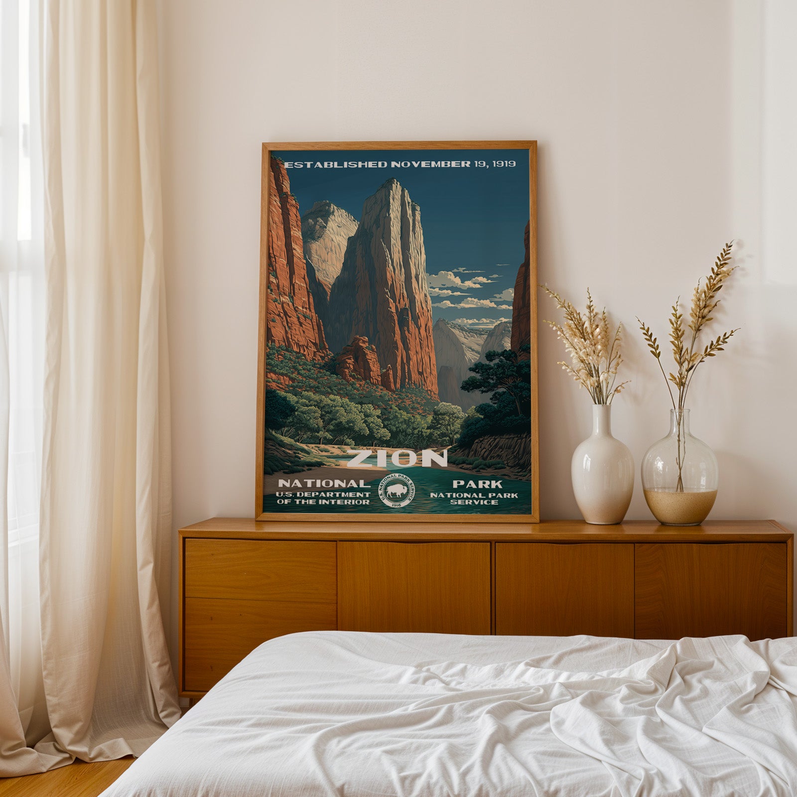 Zion National Park Vintage WPA