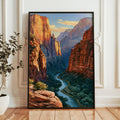 Zion National Park Watercolor Art