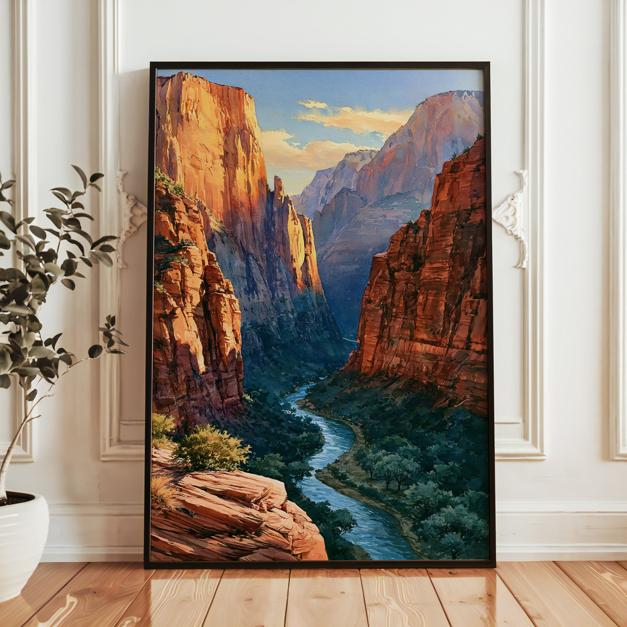 Zion National Park Watercolor Art