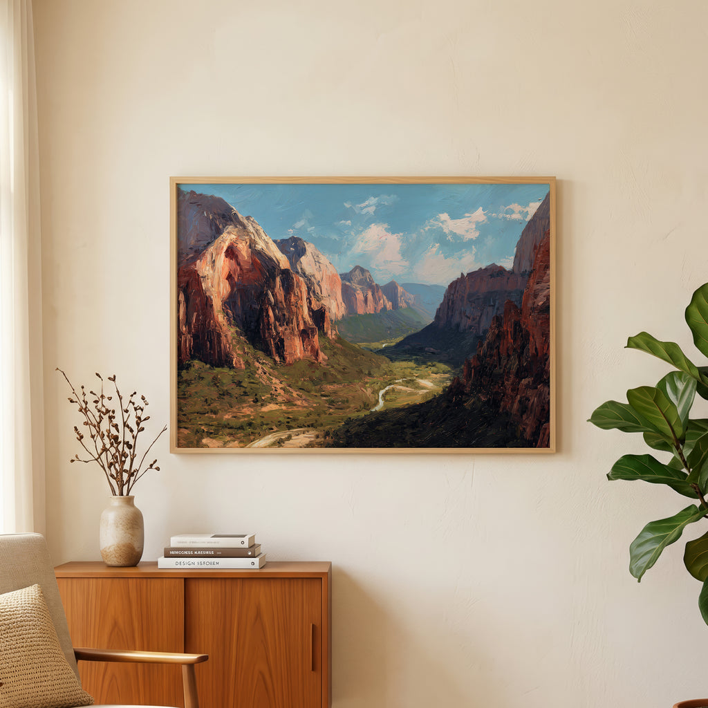 Zion National Park Oil Painting