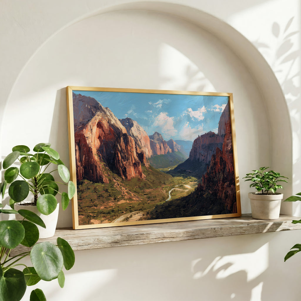Zion National Park Oil Painting