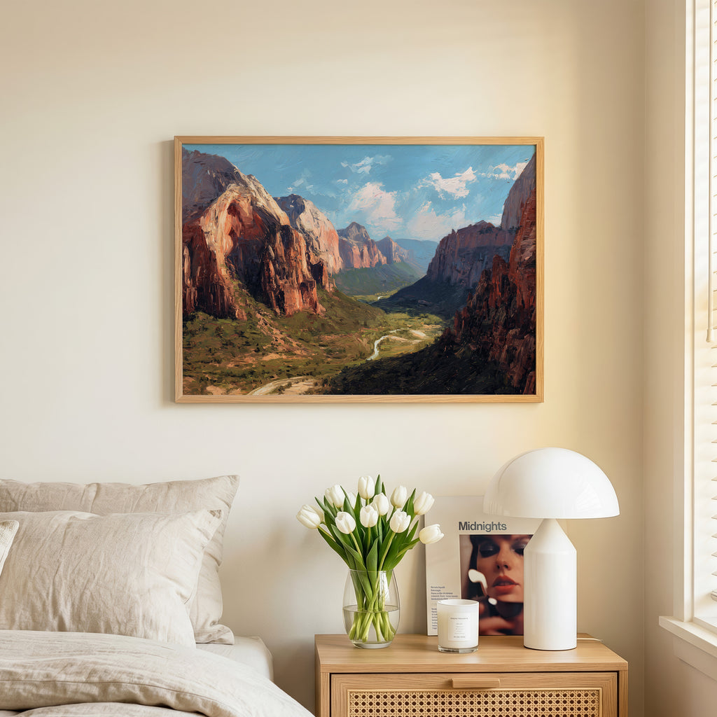 Zion National Park Oil Painting
