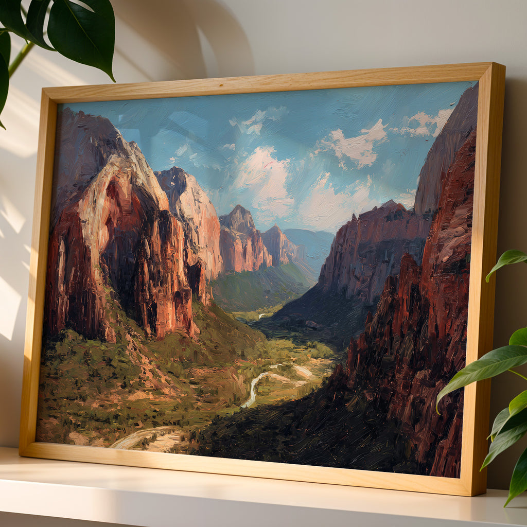 Zion National Park Oil Painting