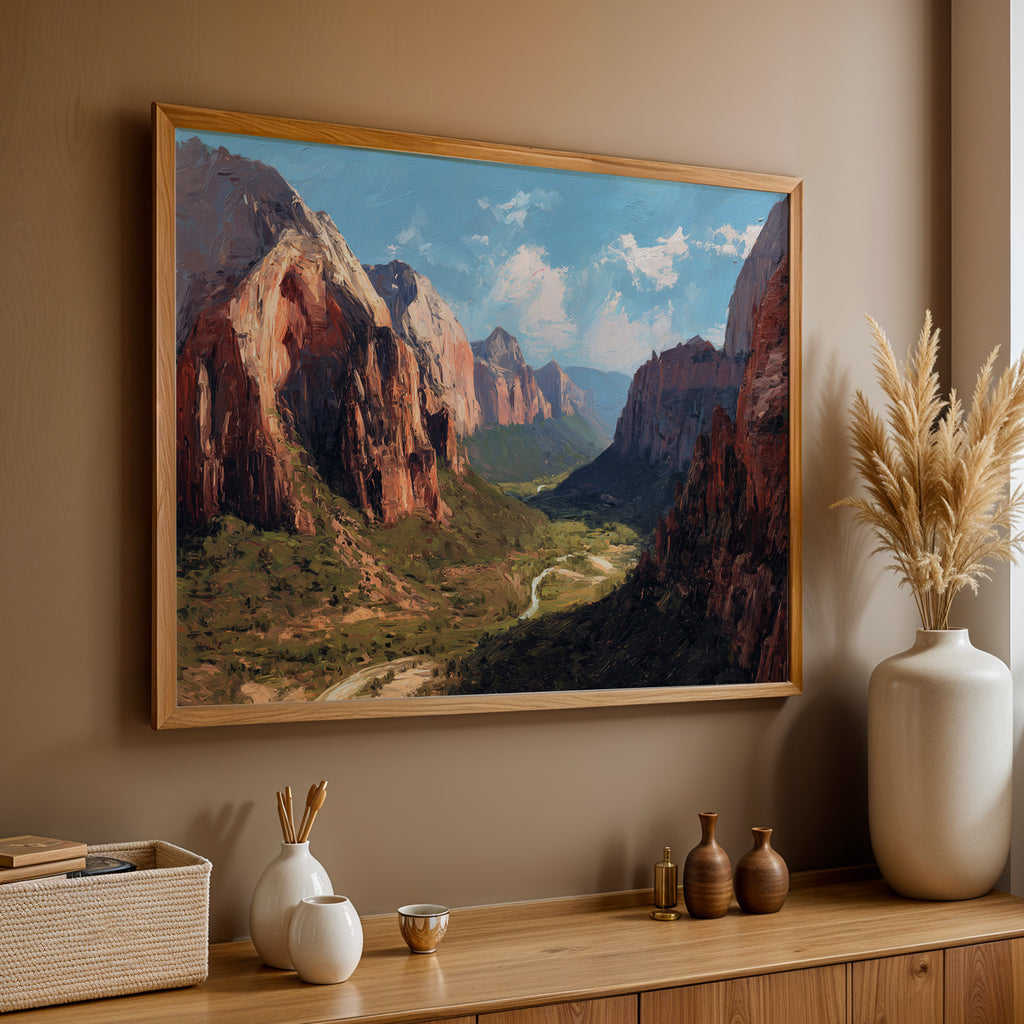 Zion National Park Oil Painting