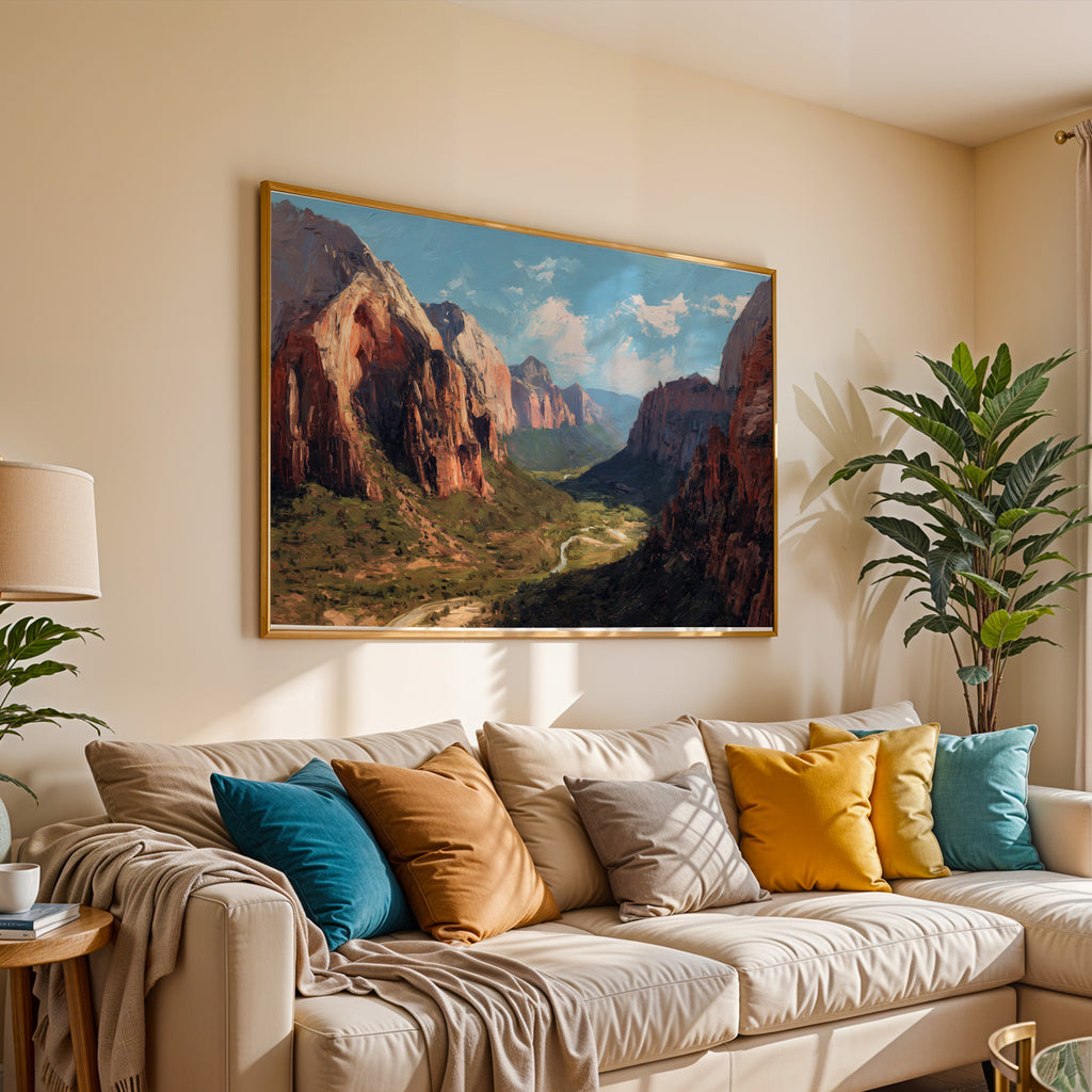Zion National Park Oil Painting