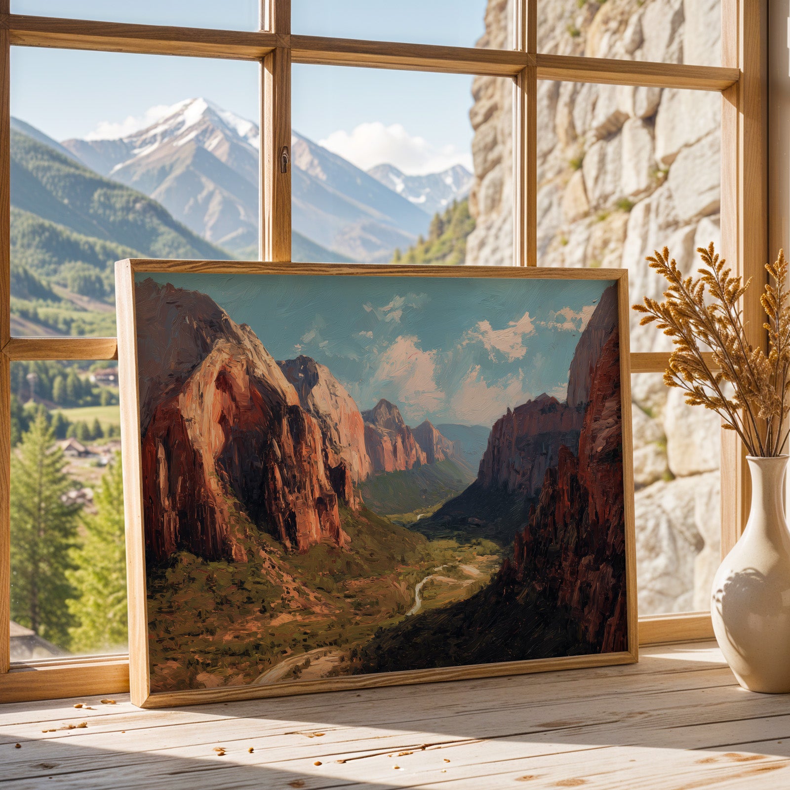 Zion National Park Oil Painting