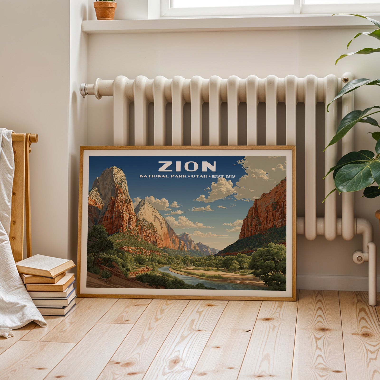 Zion National Park Horizontal Vintage Art