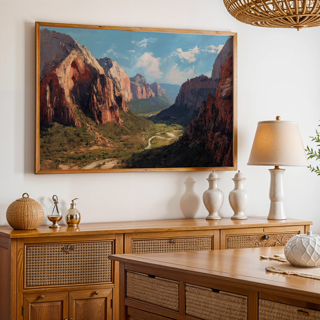 Zion National Park Oil Painting