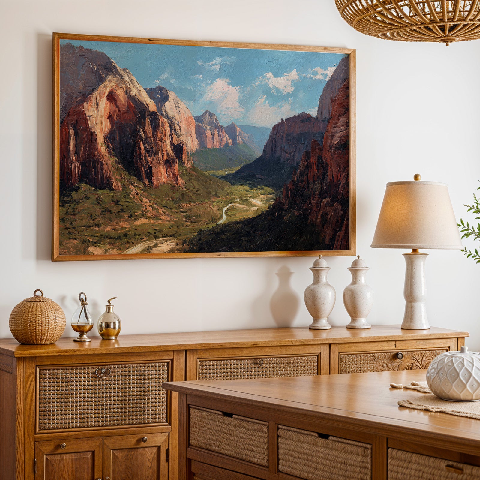 Zion National Park Oil Painting