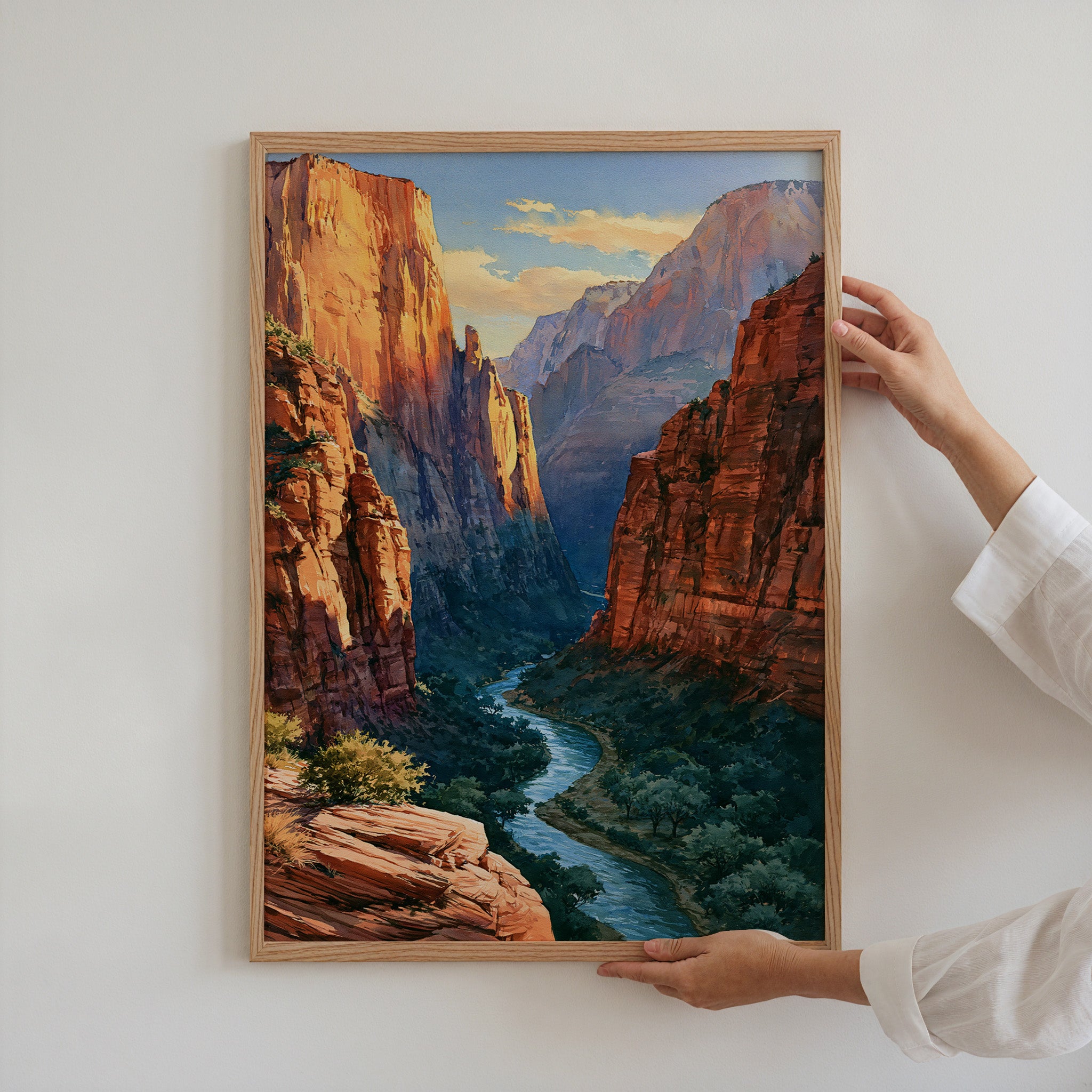 Zion National Park Watercolor Art