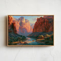 Zion National Park Classical Oil Painting