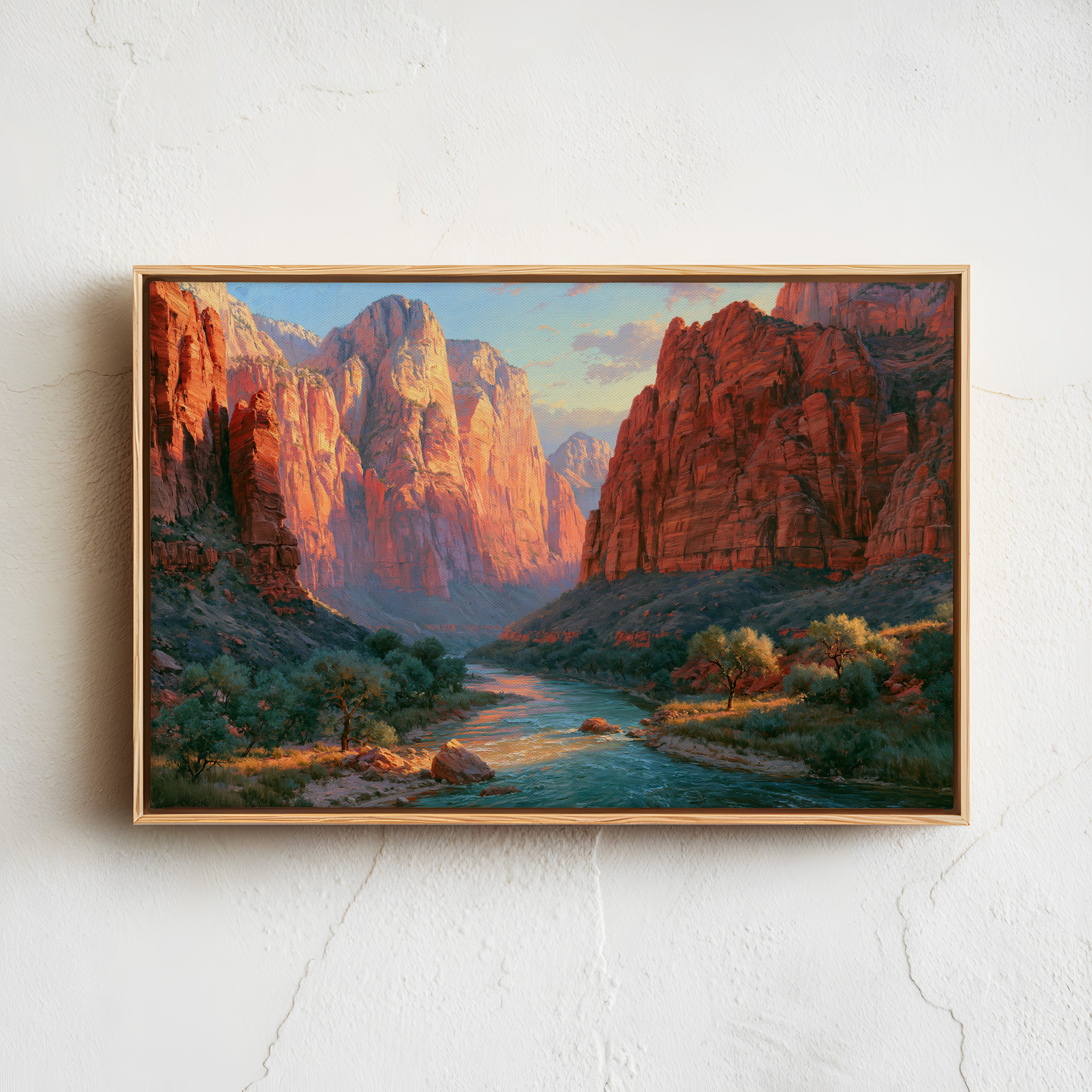 Zion National Park Classical Oil Painting