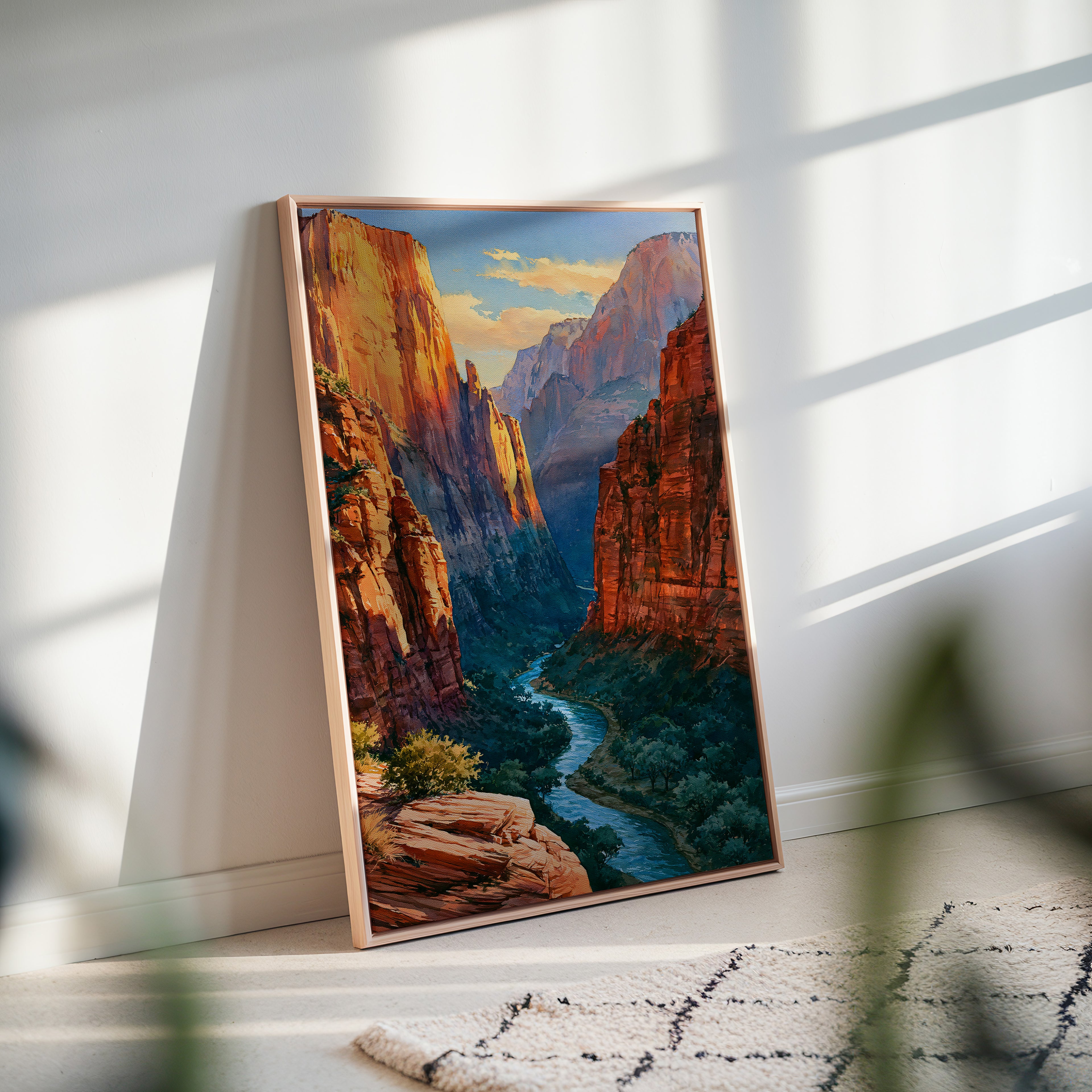Zion National Park Watercolor Art