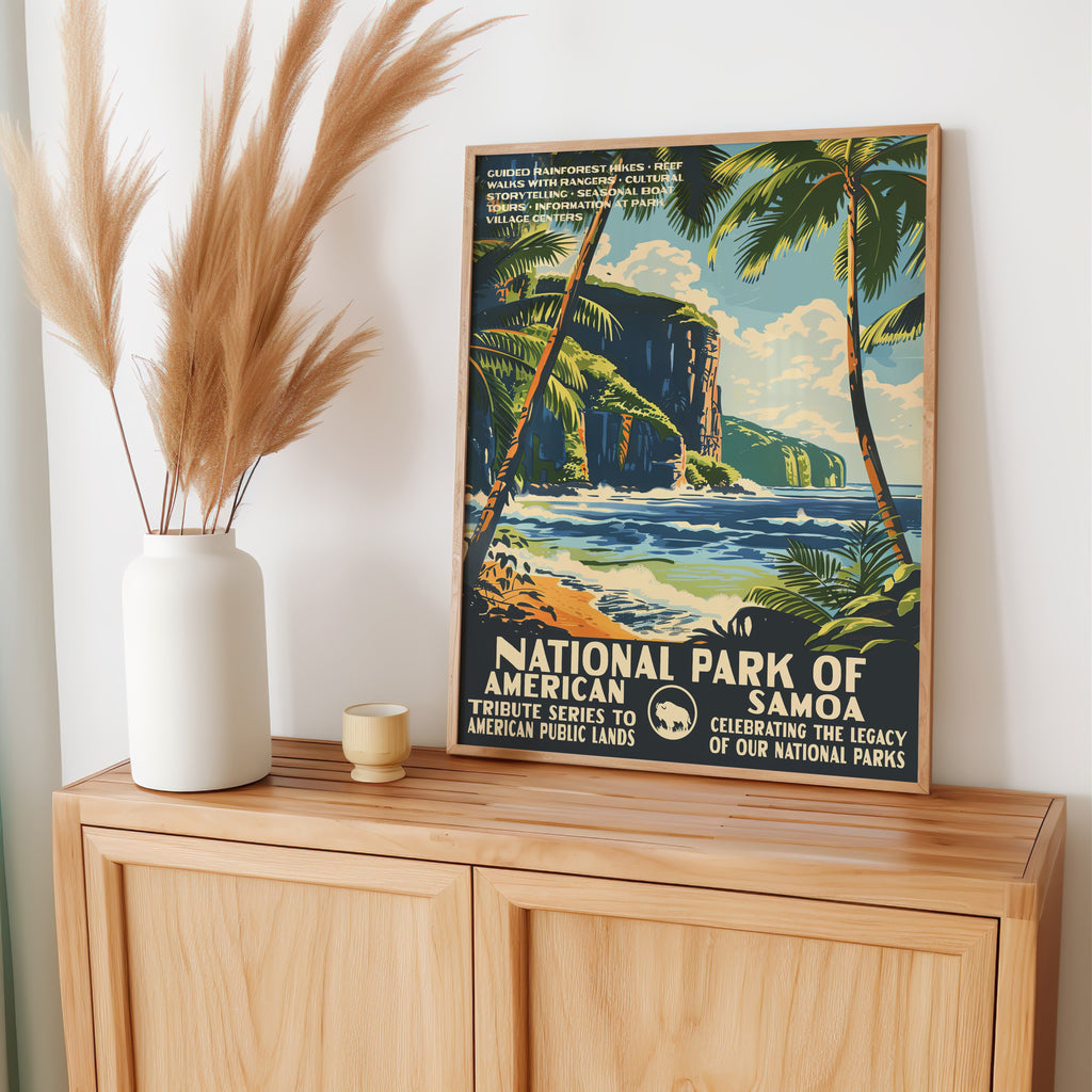 American Samoa National Park Vintage WPA Art
