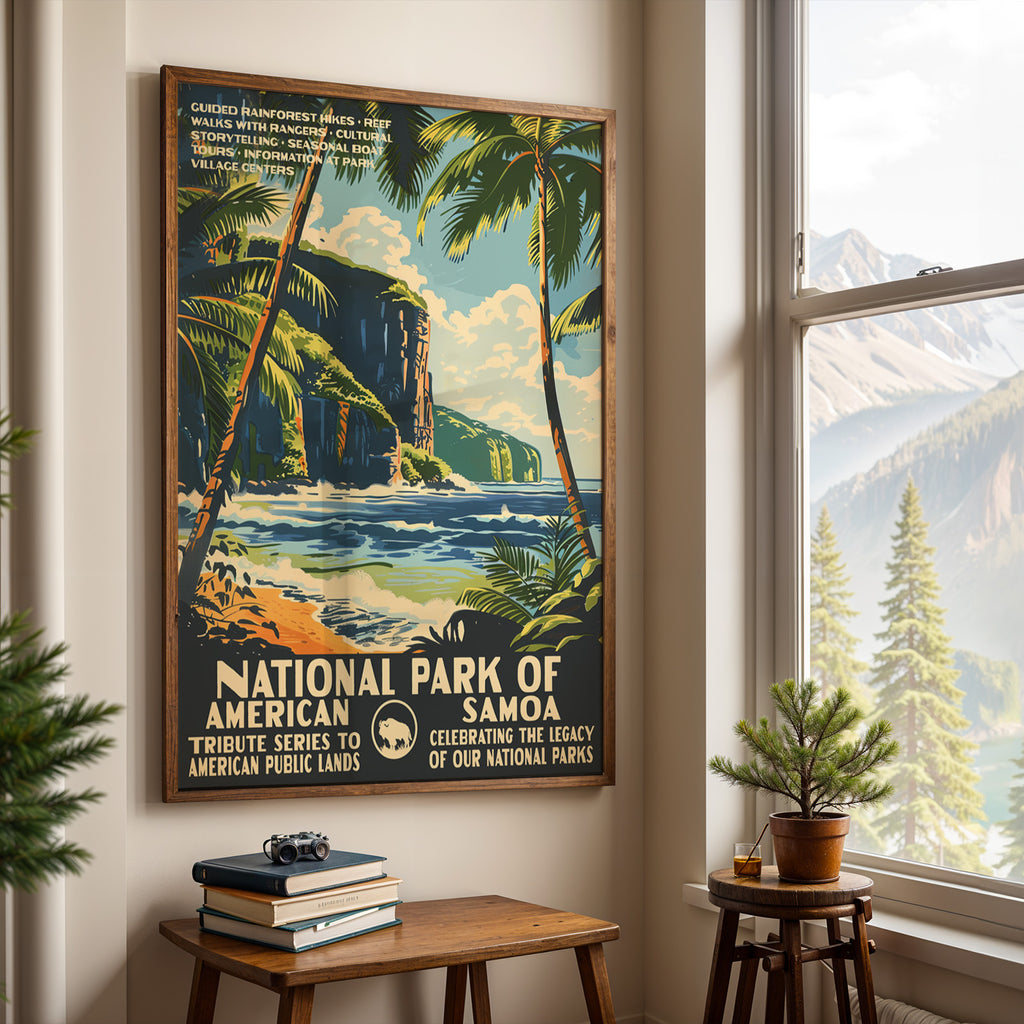 American Samoa National Park Vintage WPA Art