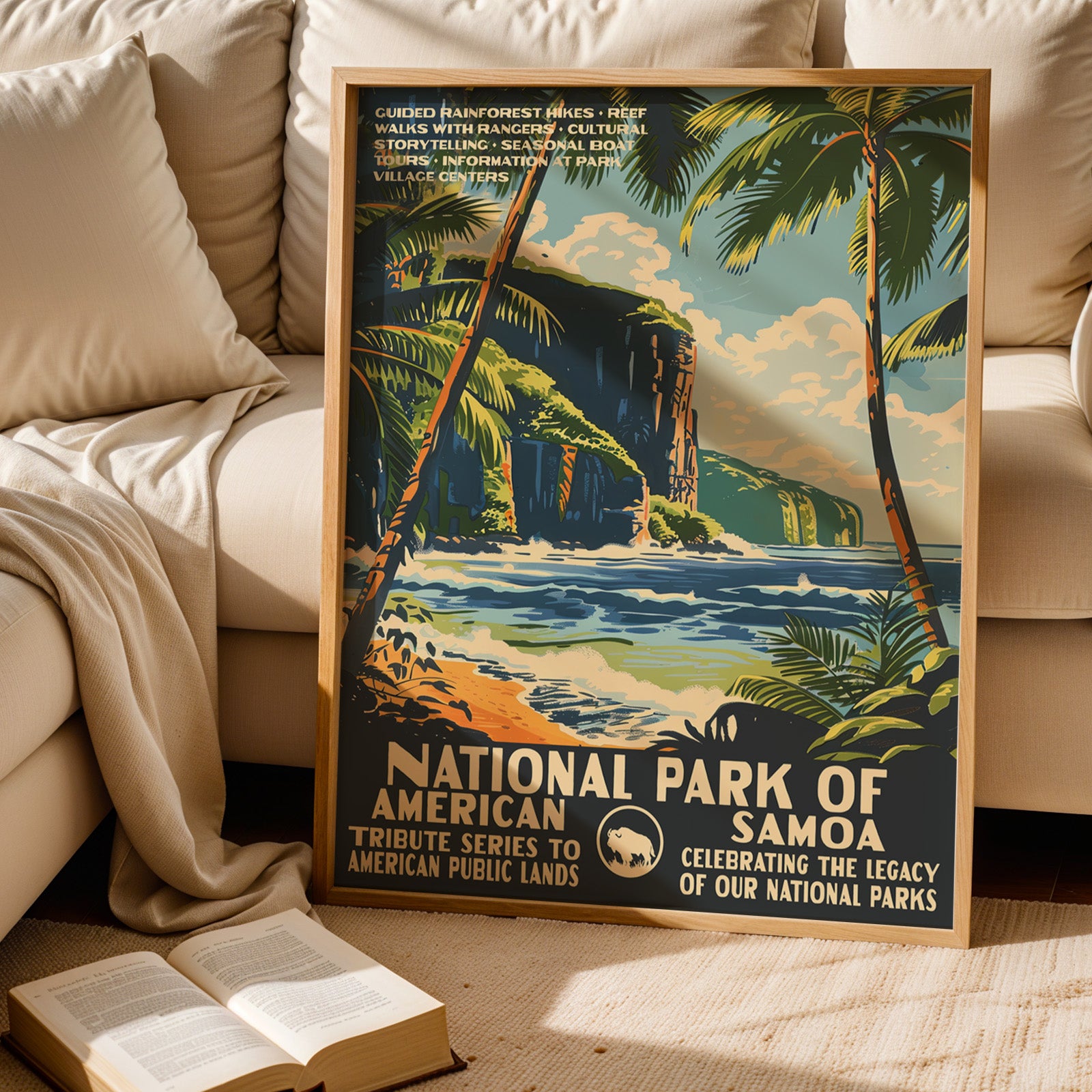 American Samoa National Park Vintage WPA Art