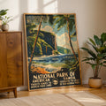 American Samoa National Park Vintage WPA Art