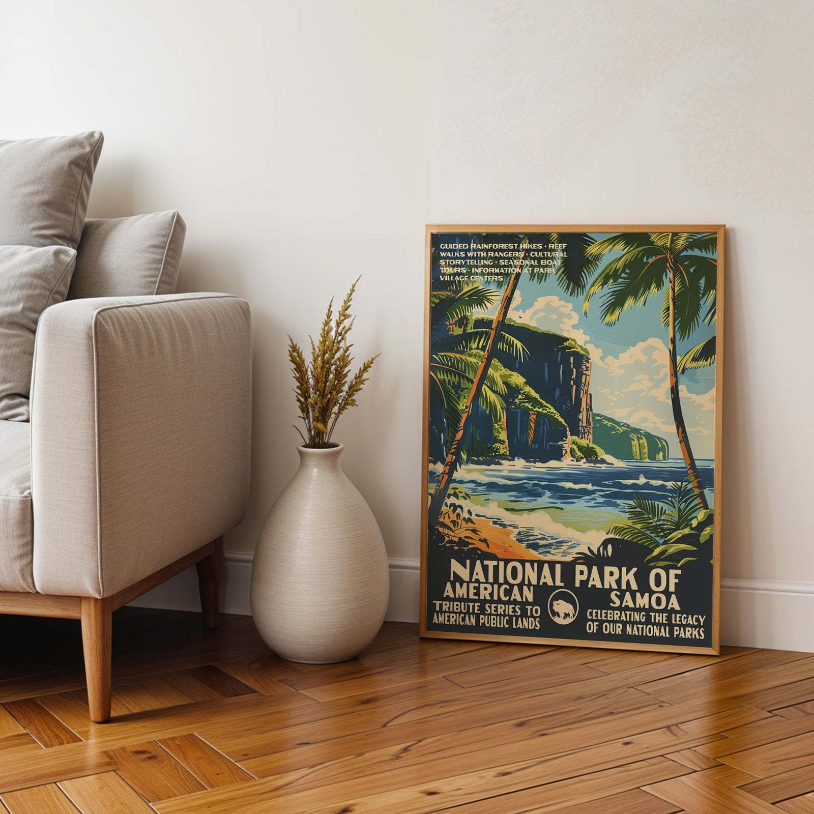 American Samoa National Park Vintage WPA Art