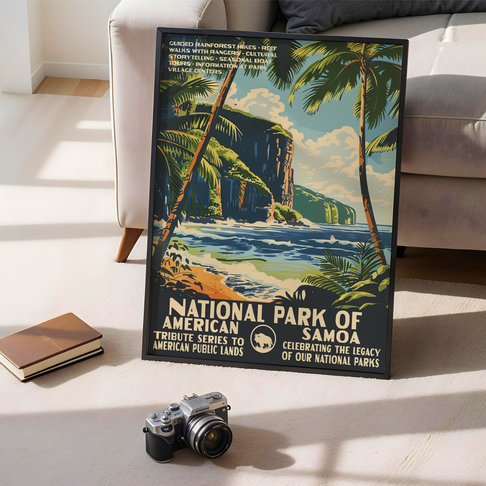 American Samoa National Park Vintage WPA Art