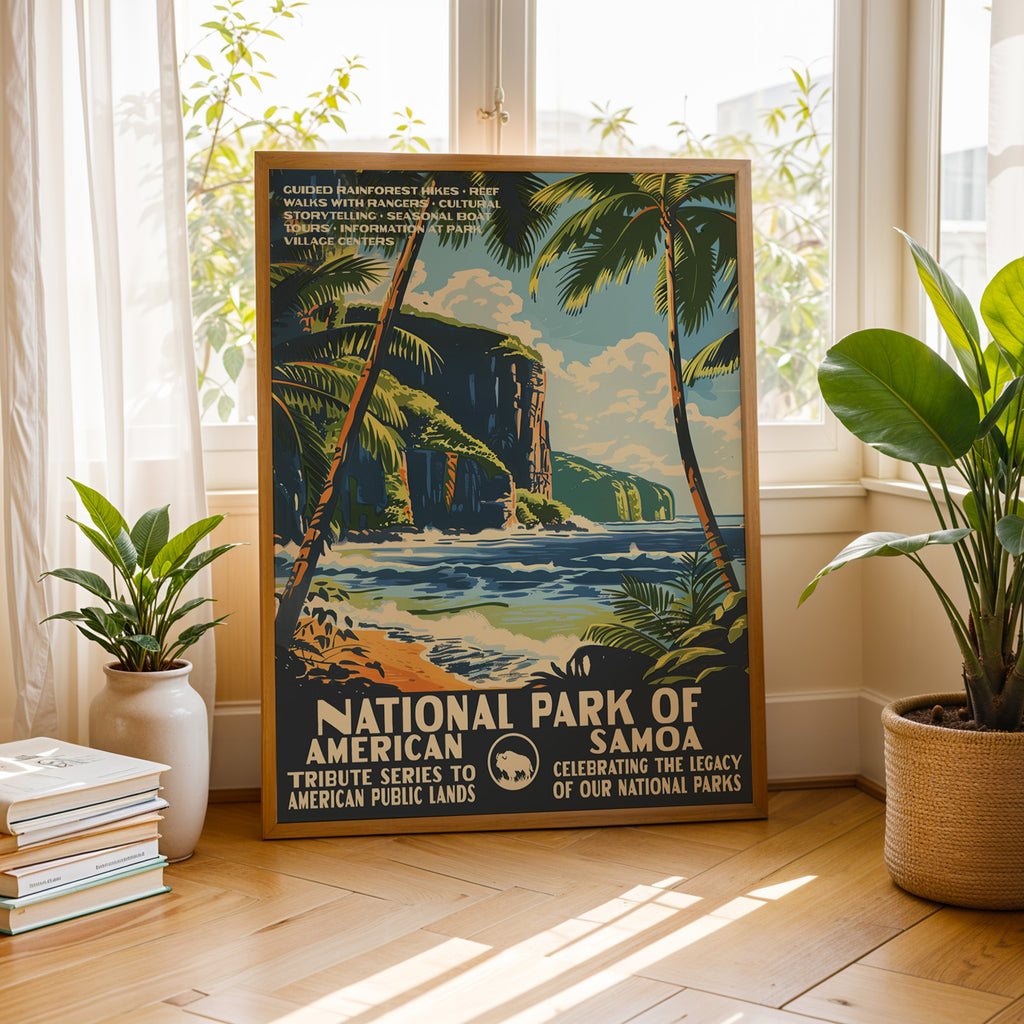 American Samoa National Park Vintage WPA Art