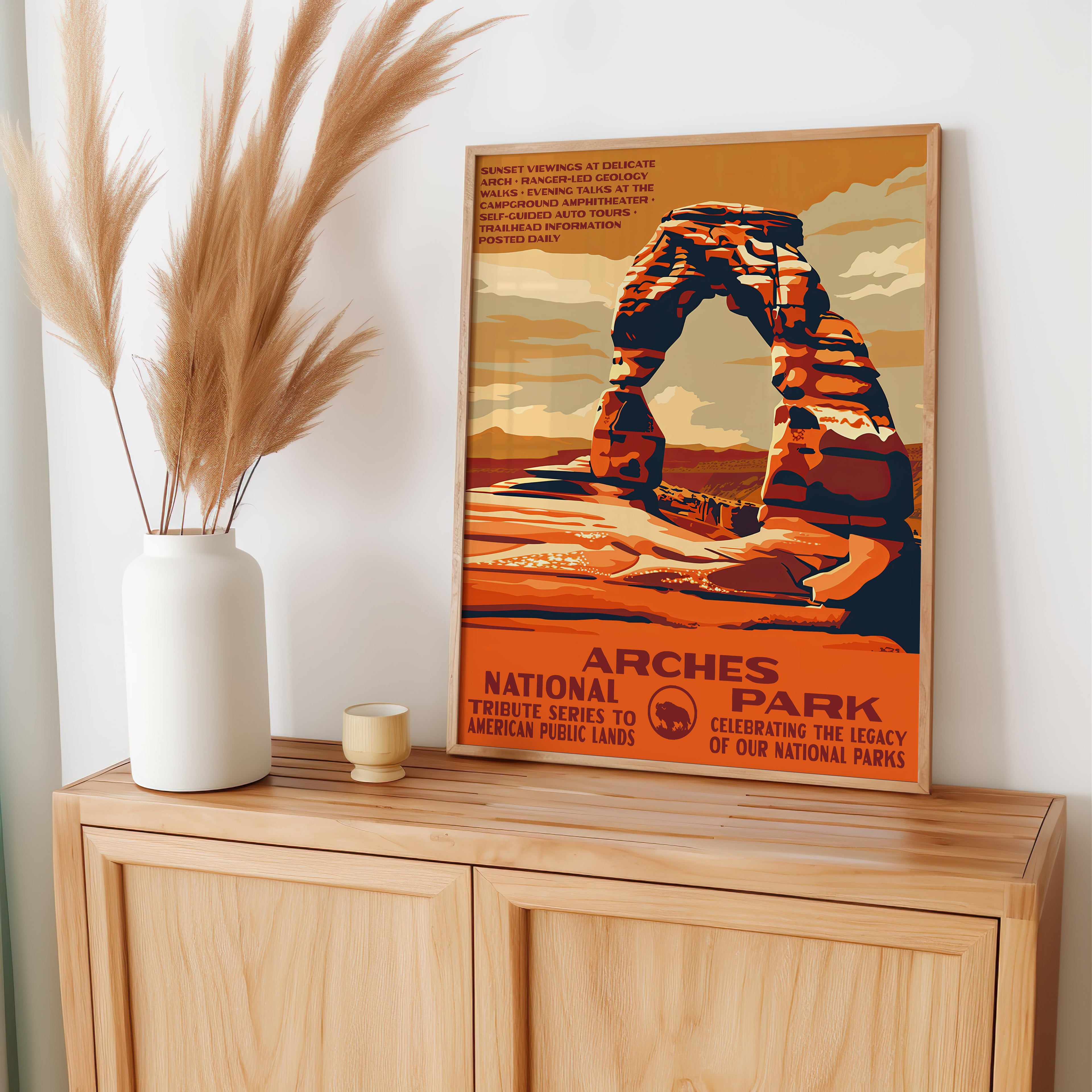 Arches National Park Vintage WPA Art
