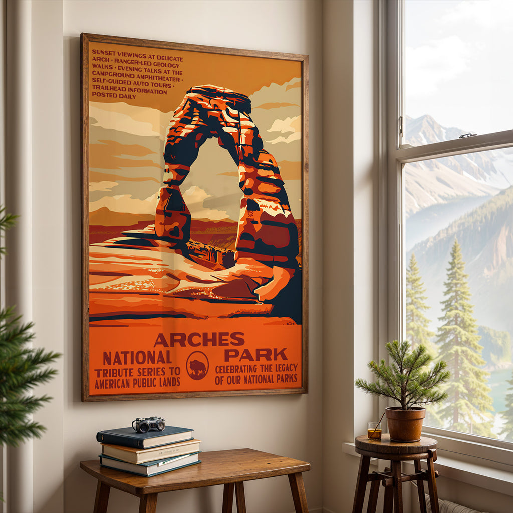 Arches National Park Vintage WPA Art