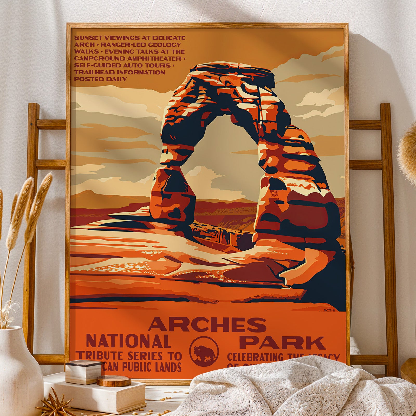 Arches National Park Vintage WPA Art