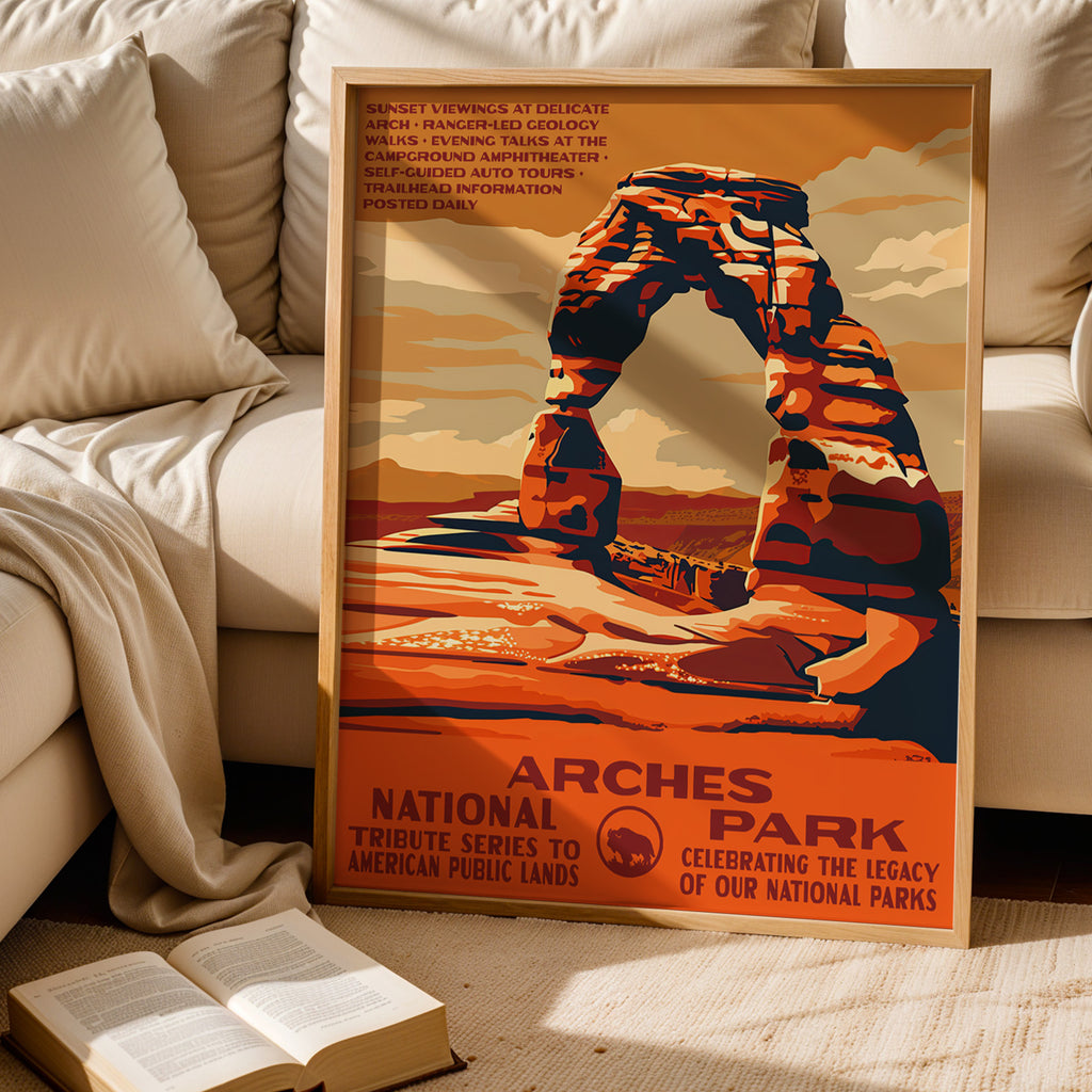 Arches National Park Vintage WPA Art