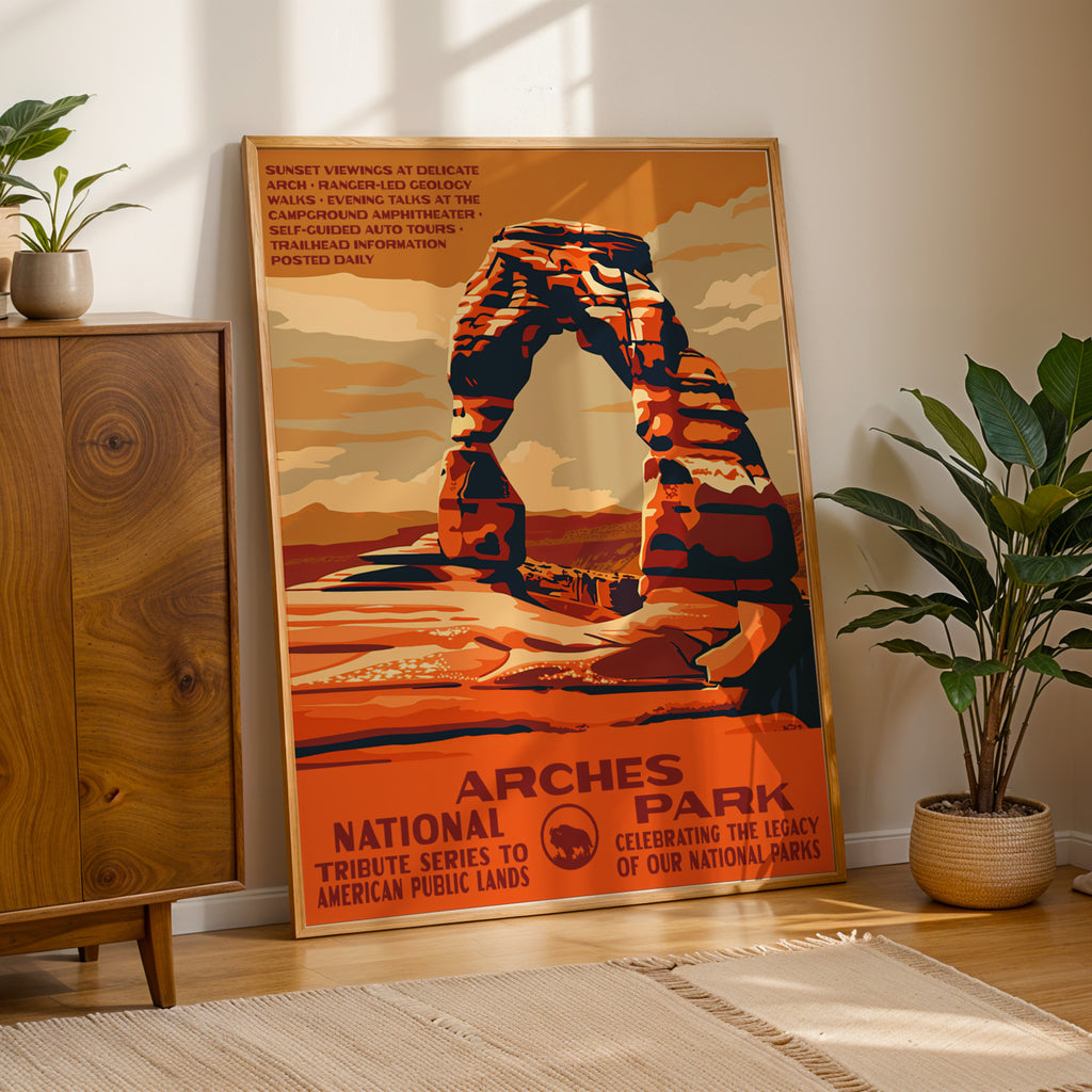 Arches National Park Vintage WPA Art