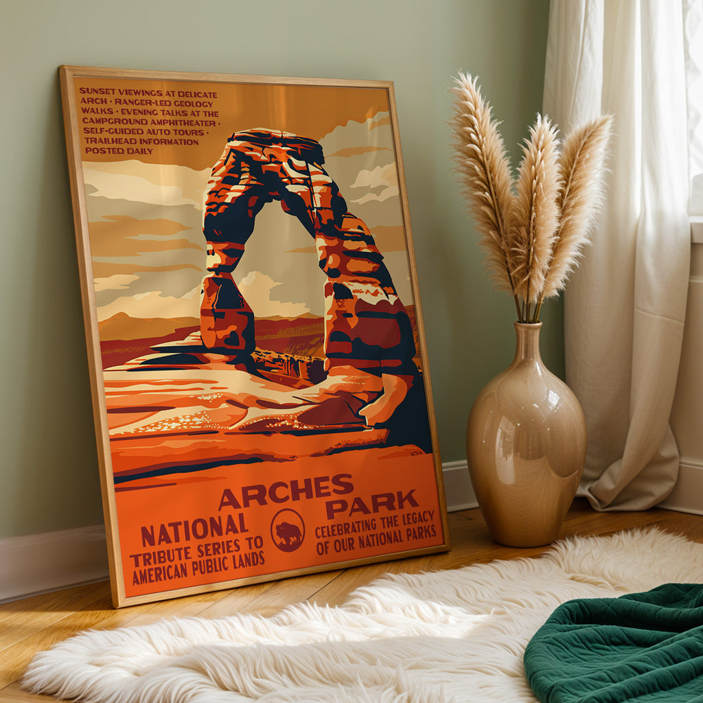 Arches National Park Vintage WPA Art