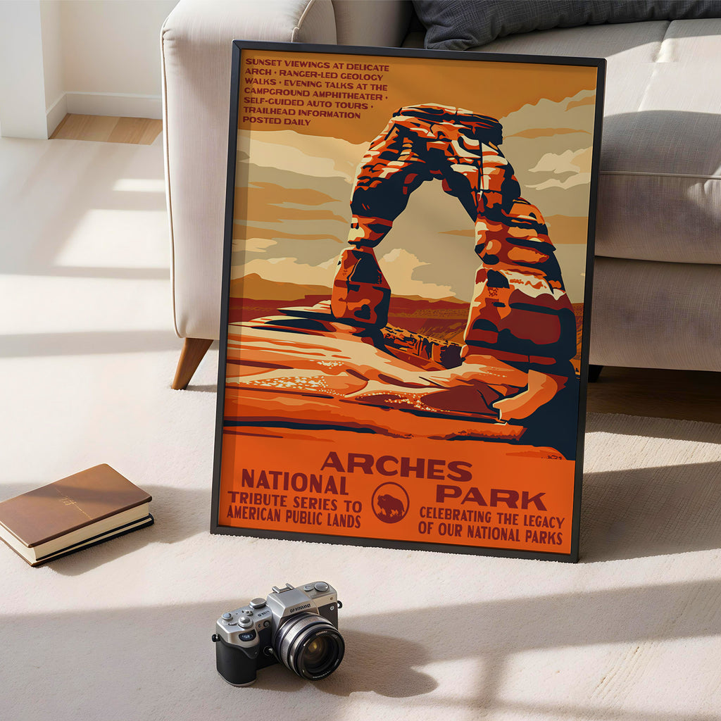 Arches National Park Vintage WPA Art