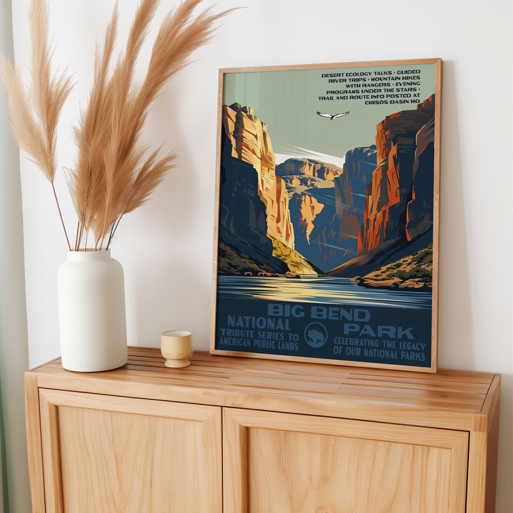Big Bend National Park Vintage WPA Art