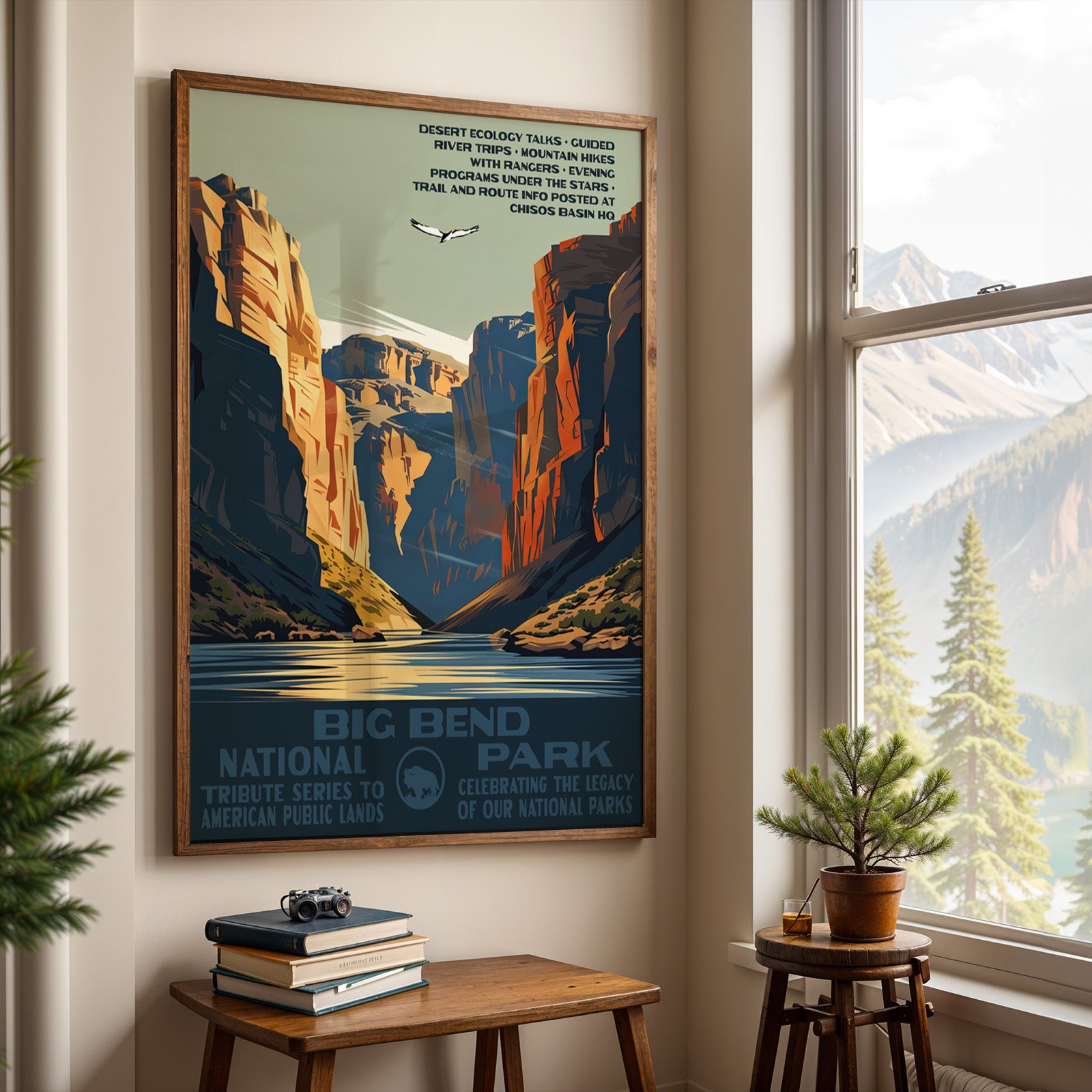 Big Bend National Park Vintage WPA Art