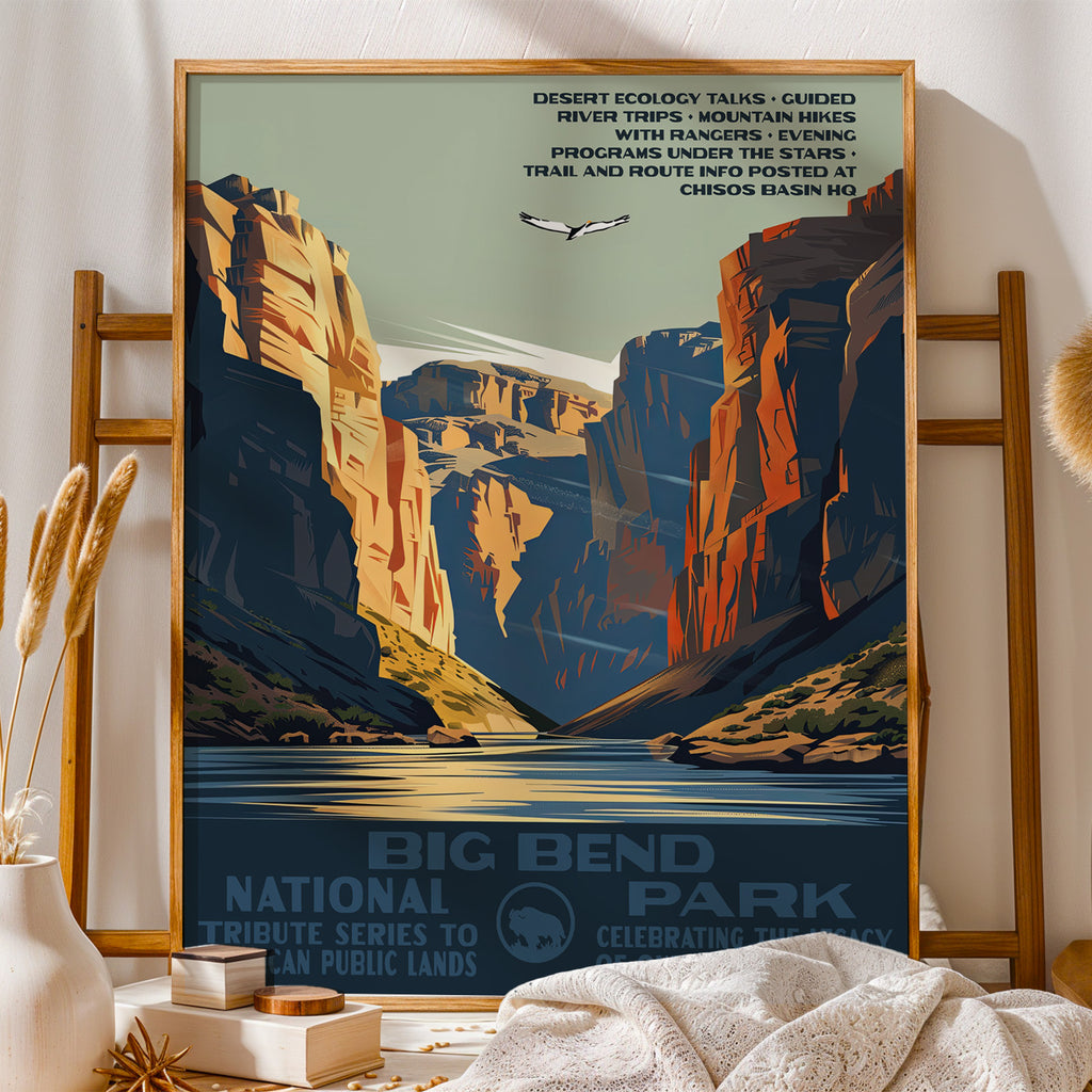 Big Bend National Park Vintage WPA Art