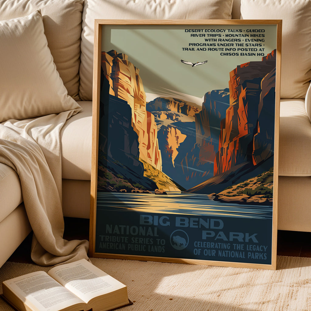 Big Bend National Park Vintage WPA Art