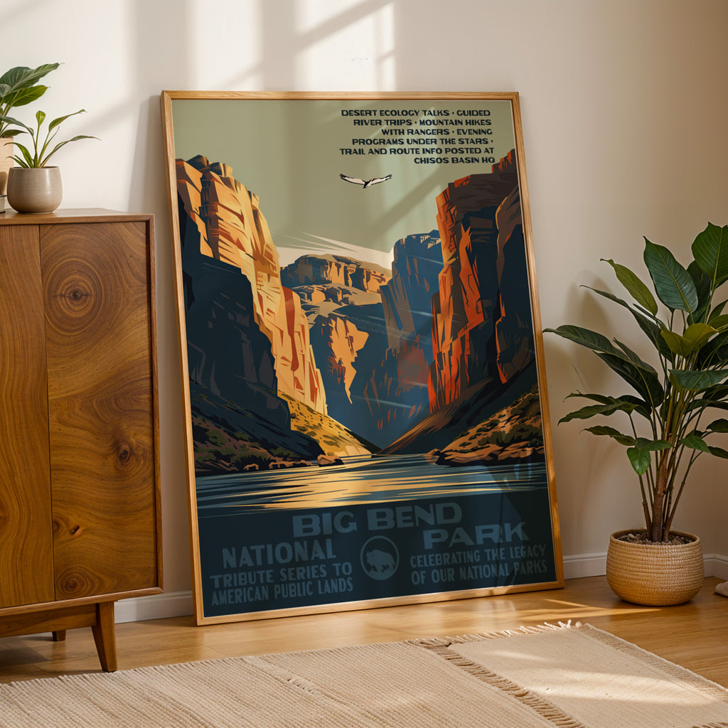 Big Bend National Park Vintage WPA Art