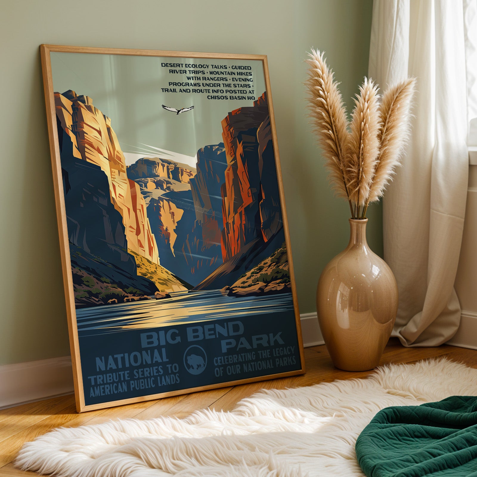 Big Bend National Park Vintage WPA Art