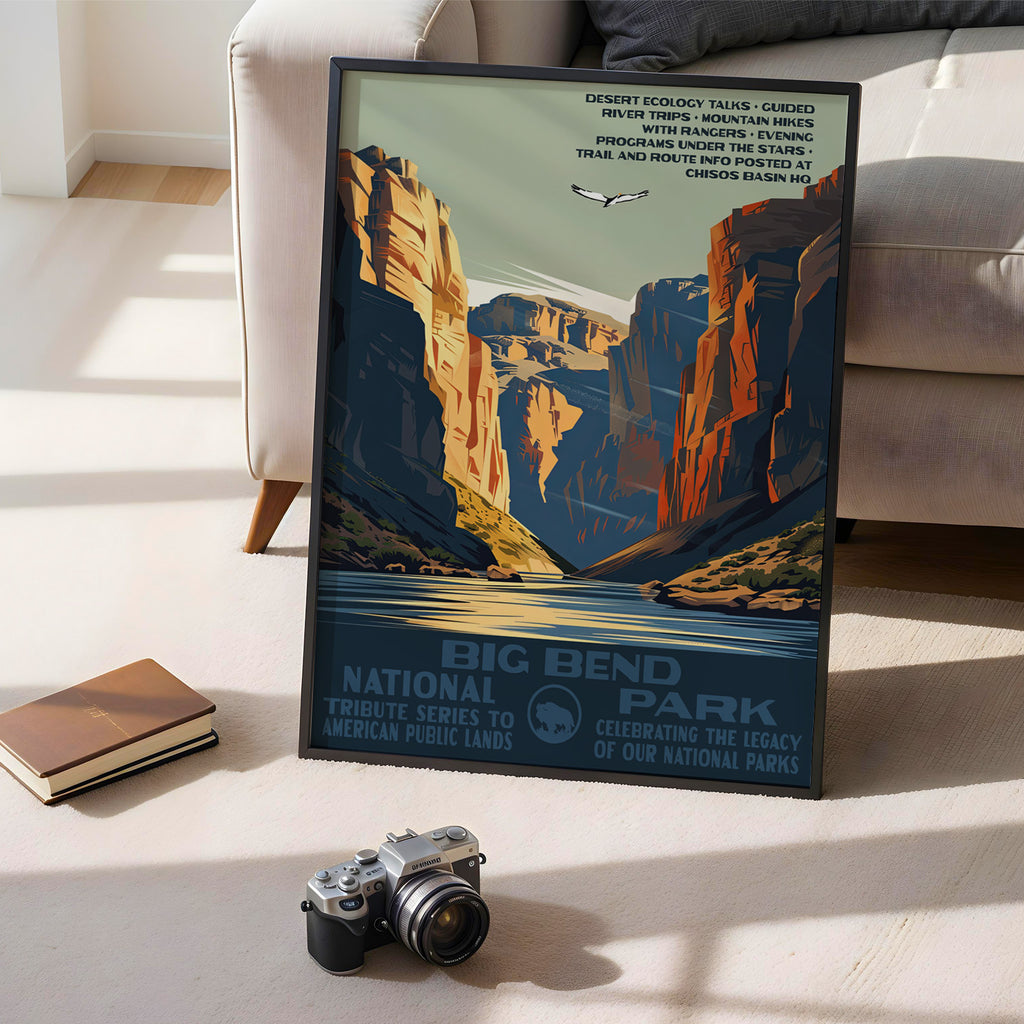 Big Bend National Park Vintage WPA Art