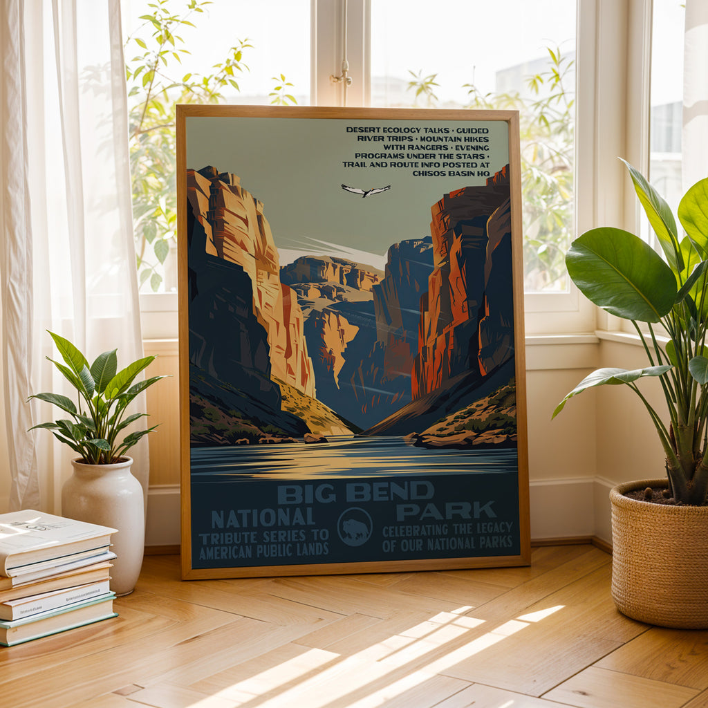 Big Bend National Park Vintage WPA Art