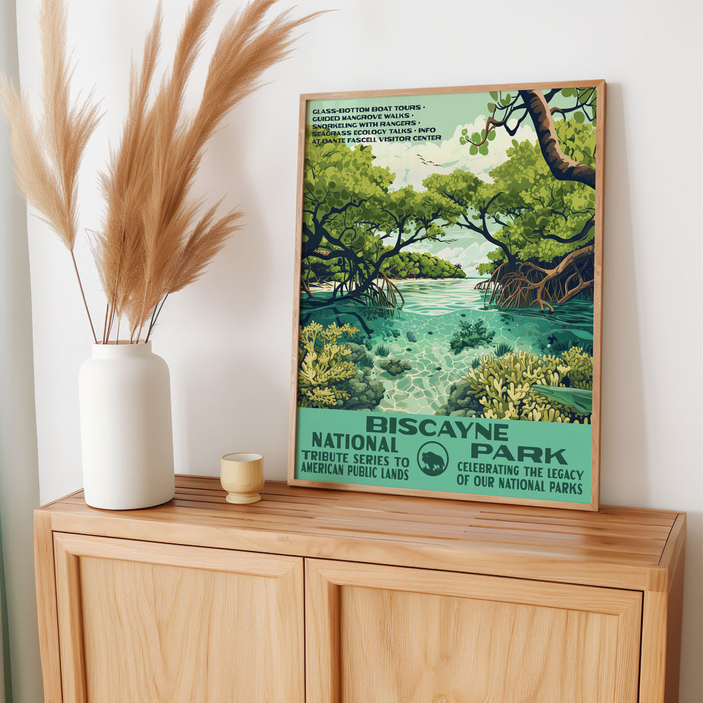Biscayne National Park Vintage WPA Art