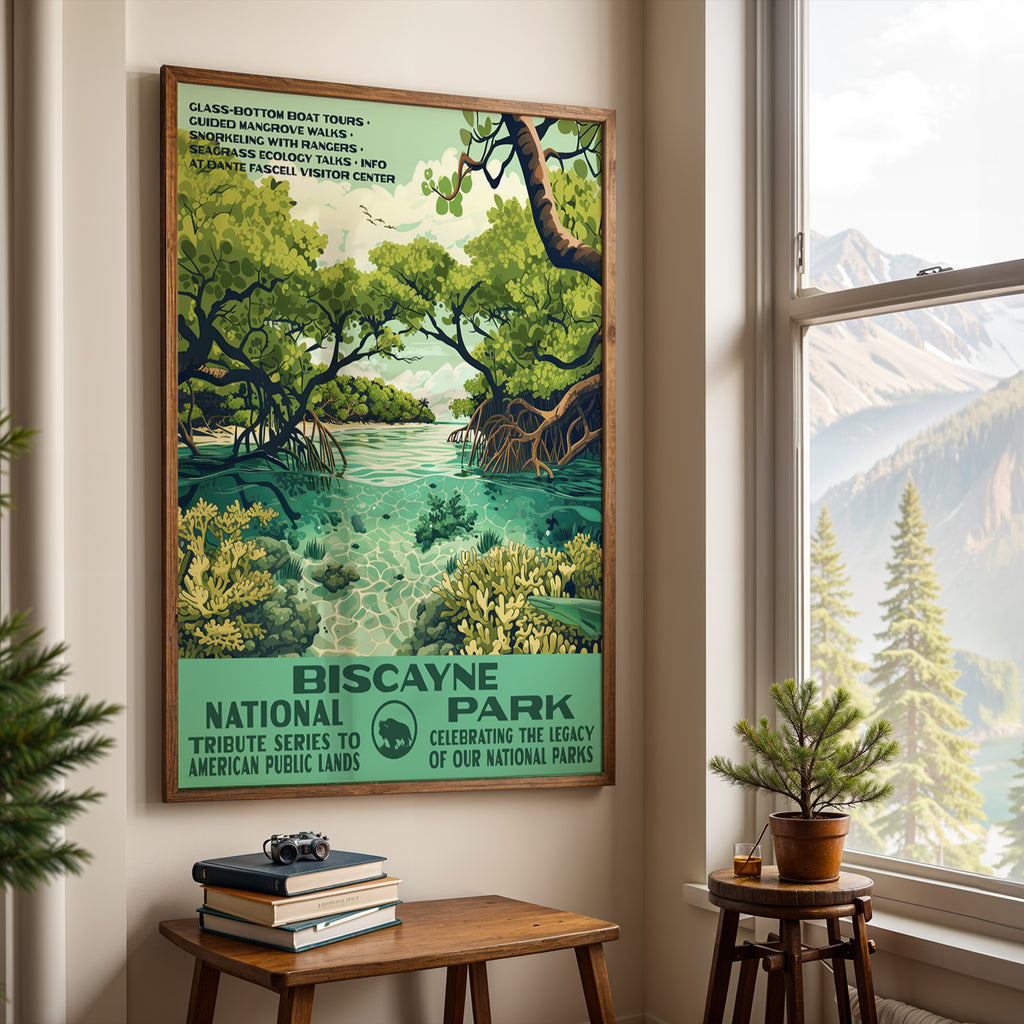 Biscayne National Park Vintage WPA Art