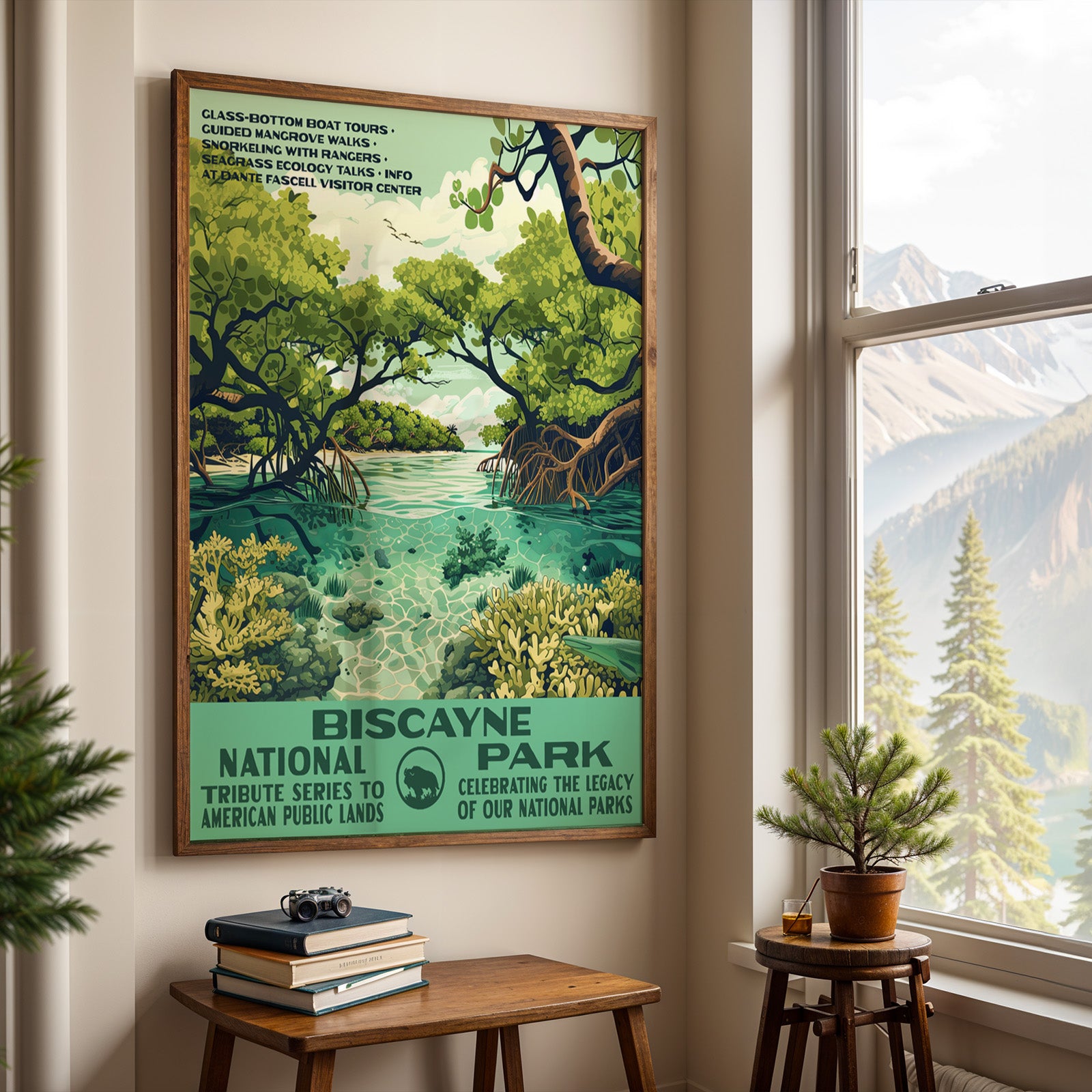 Biscayne National Park Vintage WPA Art