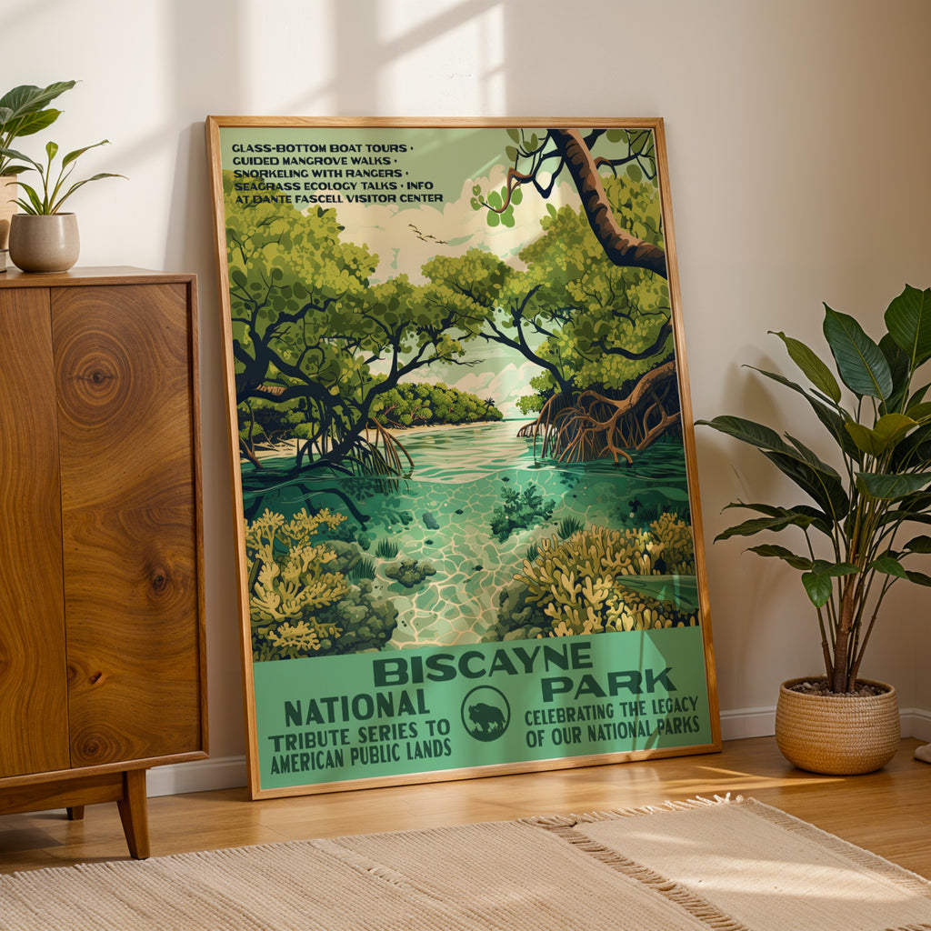 Biscayne National Park Vintage WPA Art
