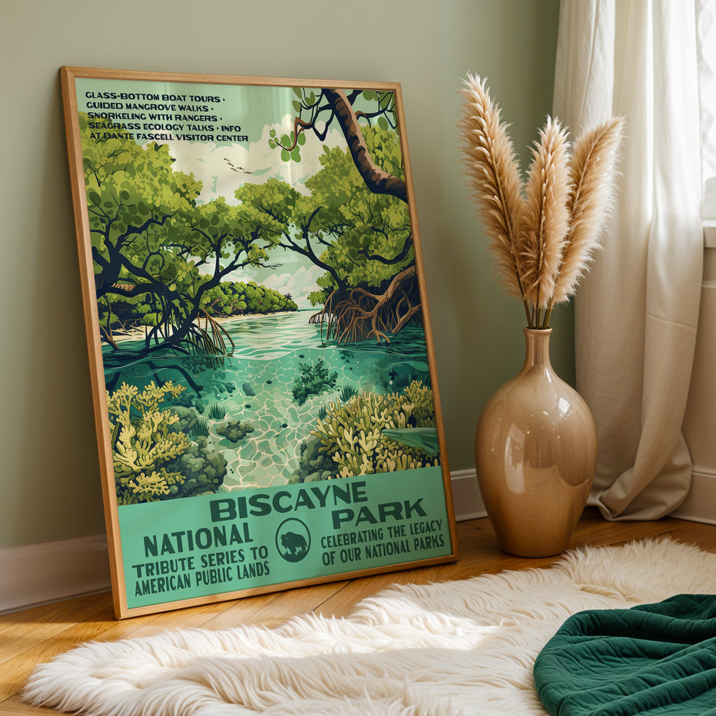 Biscayne National Park Vintage WPA Art