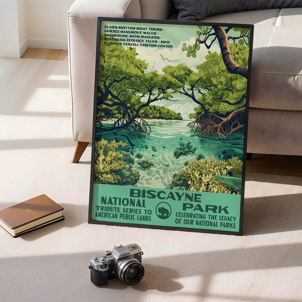 Biscayne National Park Vintage WPA Art