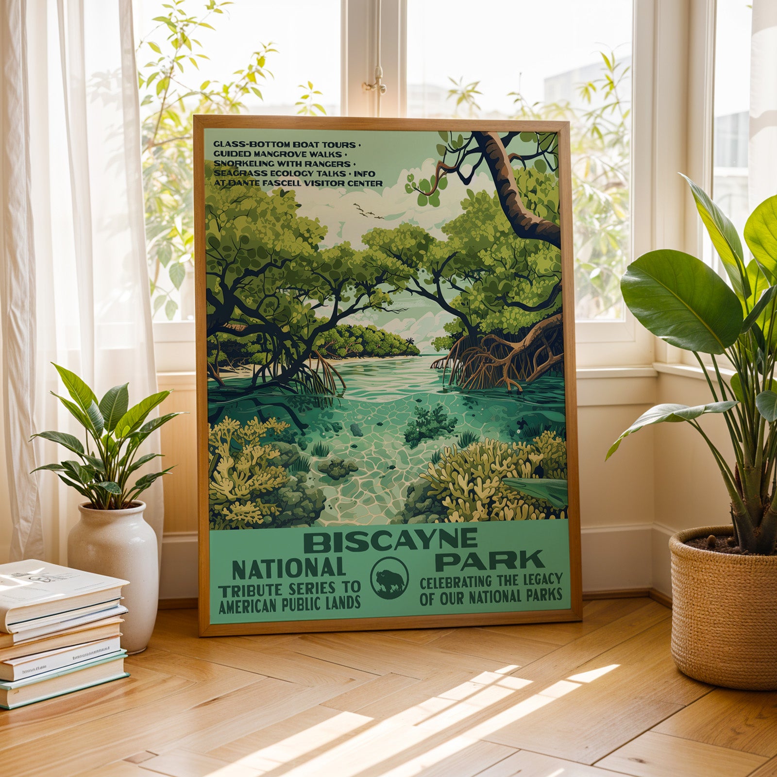 Biscayne National Park Vintage WPA Art