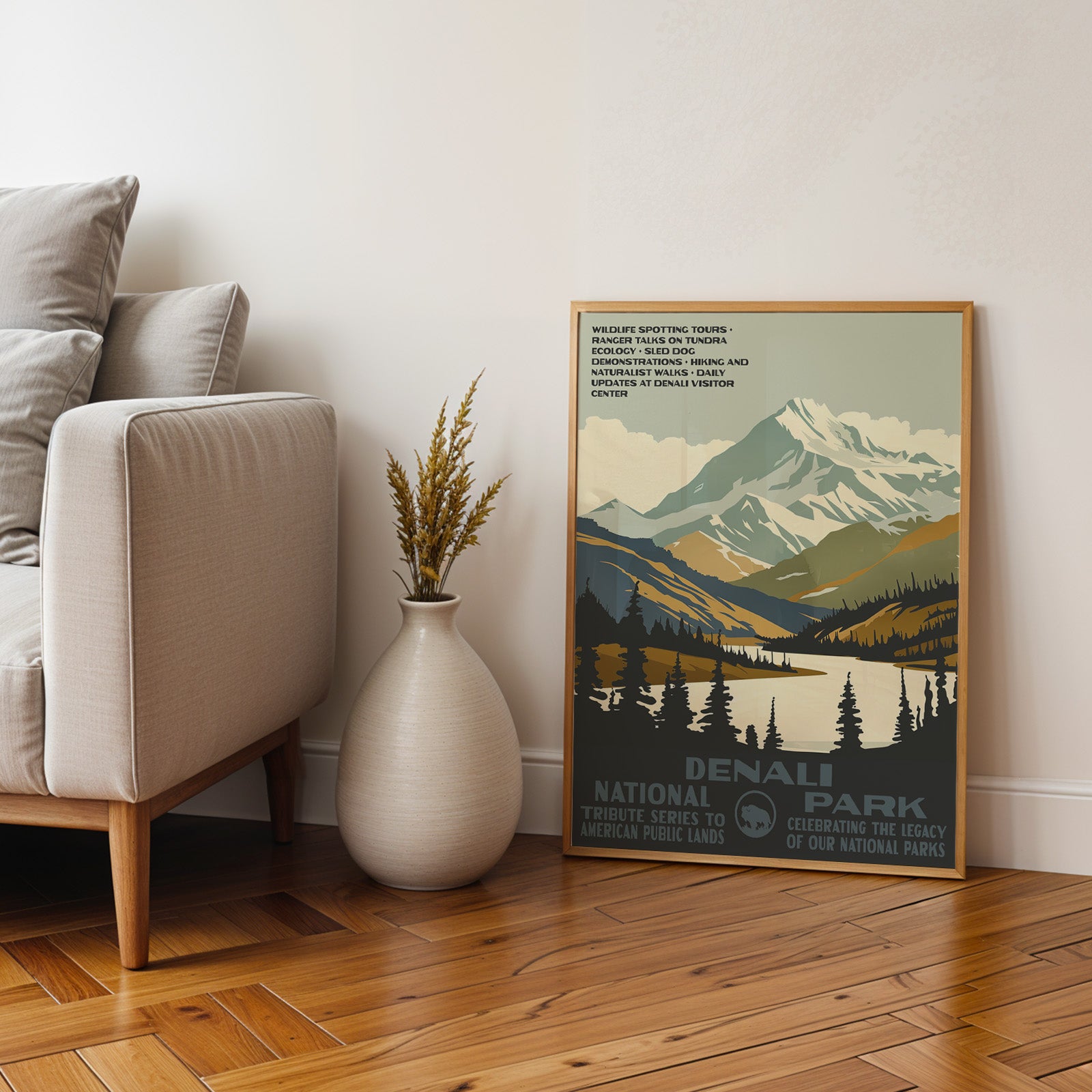 Denali National Park Vintage WPA Art