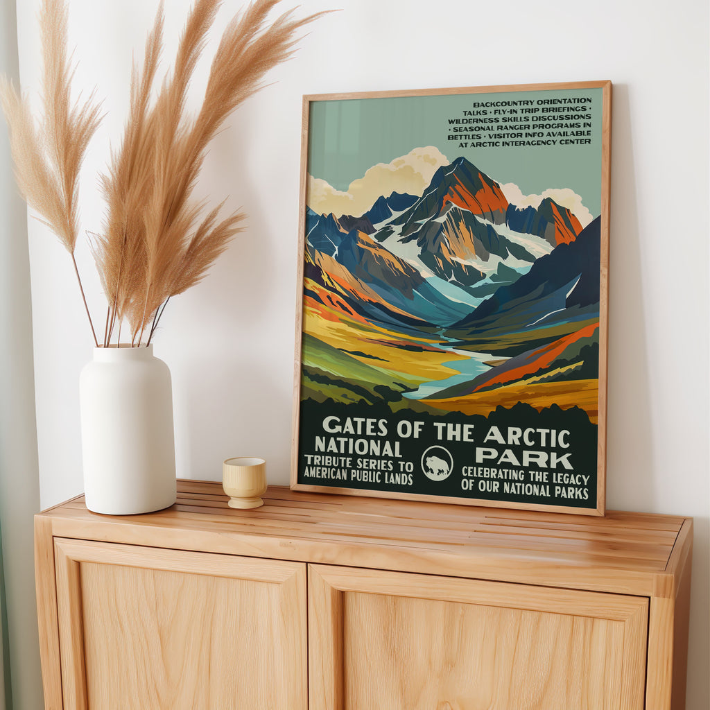 Gates of the Arctic National Park Vintage WPA Art