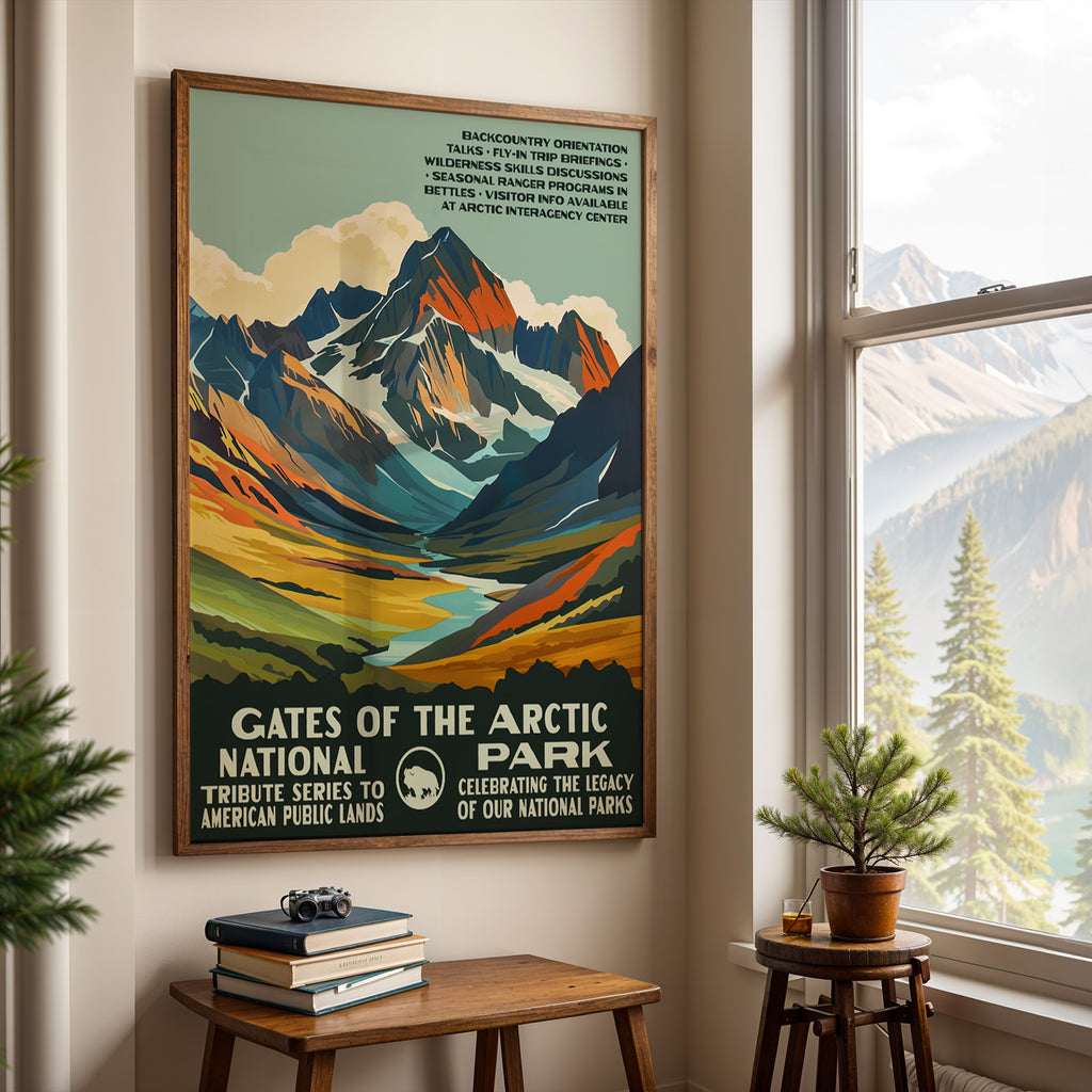 Gates of the Arctic National Park Vintage WPA Art